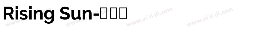 Rising Sun字体转换